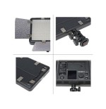 Lámpara de video godox led308c ii w. solapa de cobertura