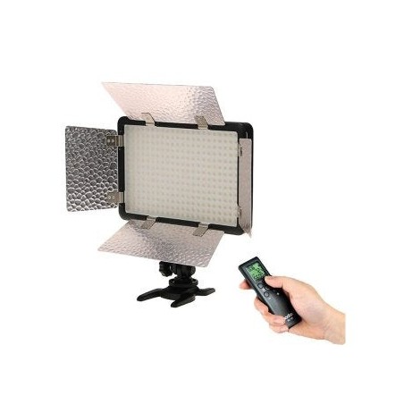 Lámpara de video godox led308c ii w. solapa de cobertura