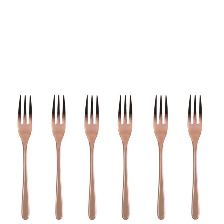 Sambonet taste cake fork set 6 pcs  copper