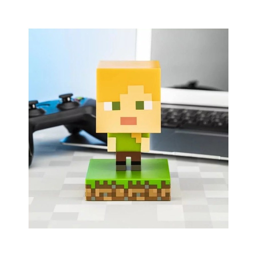 Paladone icons minecraft alex  iluminación de ambiente de luz nocturna