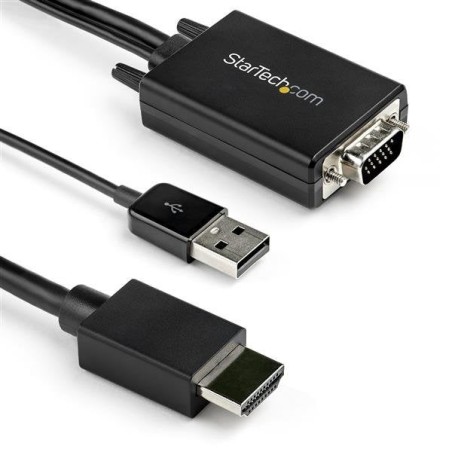 Startech.com cable de 2m adaptador vga a hdmi - alimentado por usb - 1080p