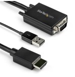 Startech.com cable de 2m adaptador vga a hdmi - alimentado por usb - 1080p
