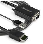 Startech.com cable de 2m adaptador vga a hdmi - alimentado por usb - 1080p