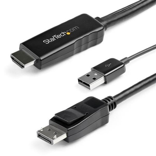 Startech  cable 3m hdmi a displayport 3m   4k 30hz - usb-powered