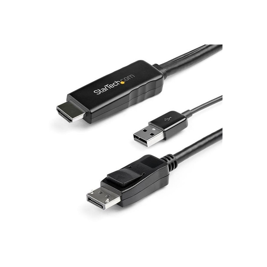 Startech  cable 3m hdmi a displayport 3m   4k 30hz - usb-powered