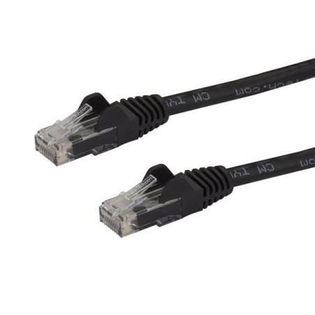 7.5 m cat6 cable black         cabl snagless - 24 awg copper wire