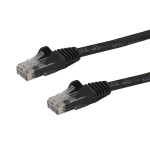 7.5 m cat6 cable black         cabl snagless - 24 awg copper wire