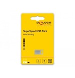 Pendrive delock 54069 16 gb usb tipo a 3.2 gen 1 (3.1 gen 1) plata
