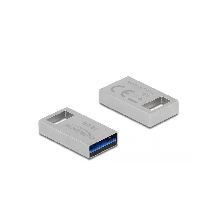Pendrive delock 54070 32 gb usb tipo a 3.2 gen 1 (3.1 gen 1) plata