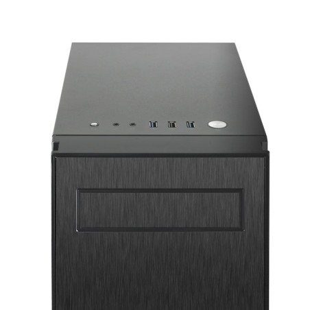 Caja pc chieftec 02b-op hawk chieftronic glass black, hawk series, gaming, glass side