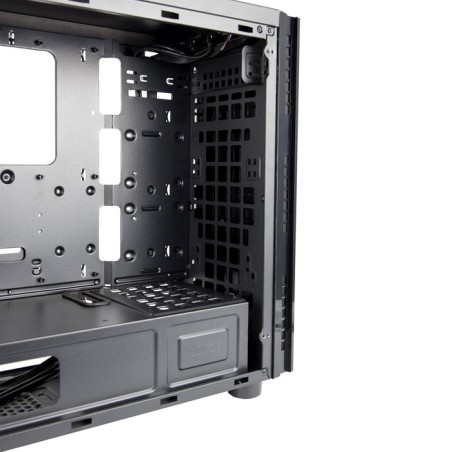 Caja pc chieftec 02b-op hawk chieftronic glass black, hawk series, gaming, glass side