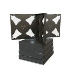 Mediarange box34-4 funda para 4 discos ópticos cd / dvd negro 5 piezas