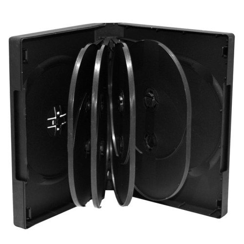 Mediarange box35-10 funda para discos ópticos funda de dvd 10 discos negro 3 uds