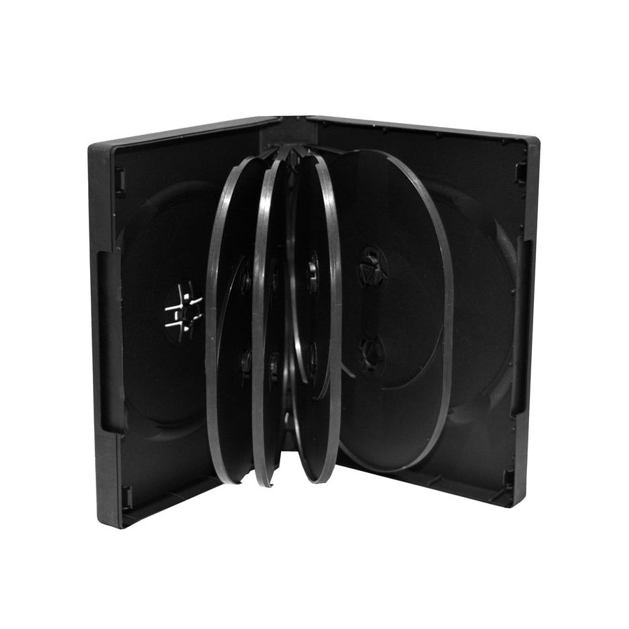 Mediarange box35-10 funda para discos ópticos funda de dvd 10 discos negro 3 uds