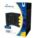 Mediarange box35-10 funda para discos ópticos funda de dvd 10 discos negro 3 uds