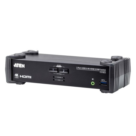 Aten cs1822 kvmp-switch 2 puertos, 4k hdmi, usb 3.0, audio