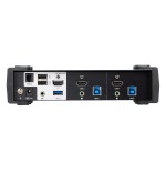 Aten cs1822 kvmp-switch 2 puertos, 4k hdmi, usb 3.0, audio