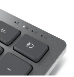 Dell km7120w teclado rf wireless + bluetooth qwerty alemán gris, titanio