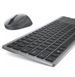 Dell km7120w teclado rf wireless + bluetooth qwerty alemán gris, titanio