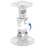 Techly ica-pm 100wh montaje para projector techo blanco