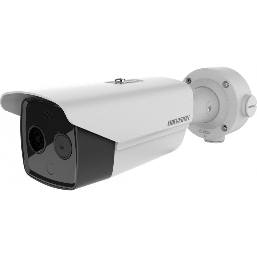 Cámara ip termográfica para medición de temperatura hikvision lente de 6mm ds-2td2617b-6/pa(b)