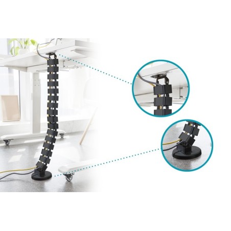 Assmann electronic da-90505 canaleta para cable bandeja portacables curva negro