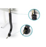 Assmann electronic da-90505 canaleta para cable bandeja portacables curva negro