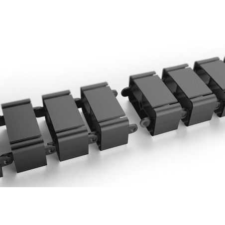 Assmann electronic da-90505 canaleta para cable bandeja portacables curva negro