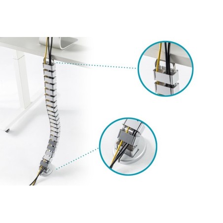 Canaleta para cables bandeja portacables plata da-90506