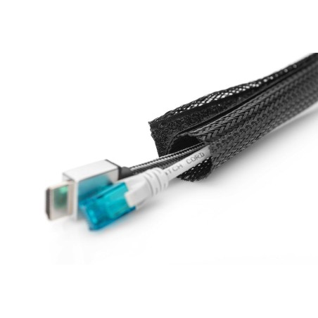 Digitus da-90507 protector de cable mantenimiento de cables negro 2m