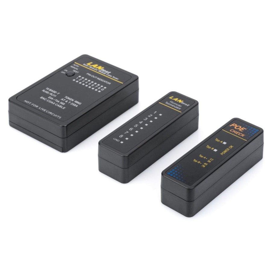 Comprobador de cables digitus multi-red rj45 bnc