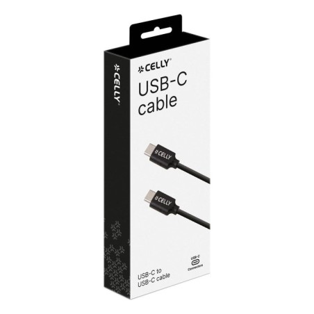 Celly usbcusbcbk cable usb 1 m usb 3.2 gen 1 (3.1 gen 1) usb c negro