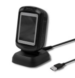 Qoltec 50864 lector de código de barras lector de códigos de barras fijo 1d/2d led negro