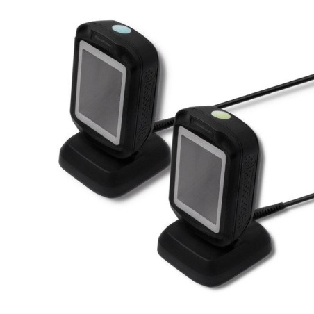 Qoltec 50864 lector de código de barras lector de códigos de barras fijo 1d/2d led negro