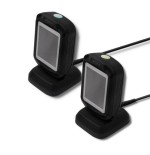 Qoltec 50864 lector de código de barras lector de códigos de barras fijo 1d/2d led negro