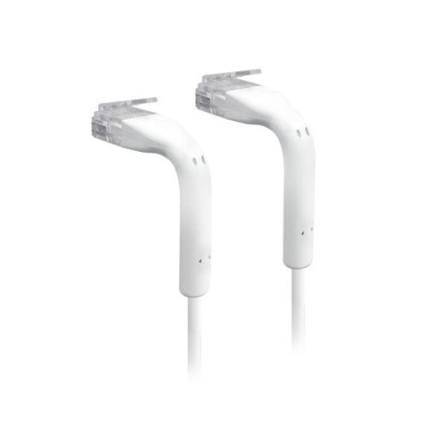 Cable acodado ubiquiti u-cable-patch-0.3m-rj45  30cm  blanco