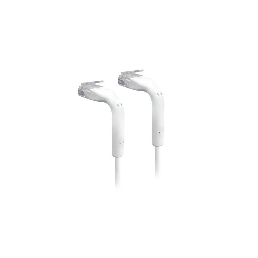 Cable acodado ubiquiti u-cable-patch-0.3m-rj45  30cm  blanco