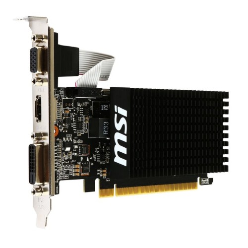 Tarjeta gráfica msi geforce gt 710 2gd3h lp - 954mhz - 2gb ddr3 - dvi-d - hdmi - vga - perfil bajo