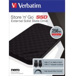 Disco externo ssd verbatim store n go 256gb portable usb 3.2