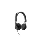 Auriculares logitech zone wired/ con micrófono/ usb/ negros 981-000875