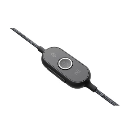 Auriculares logitech zone wired ms teams con micrófono usb negros