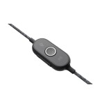 Auriculares logitech zone wired ms teams con micrófono usb negros