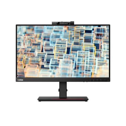 Monitor lenovo 21.5 hdmi vga dp t22v-20 con webcam fhd 1920x1080 regulable en altura y pivotante (vertical)