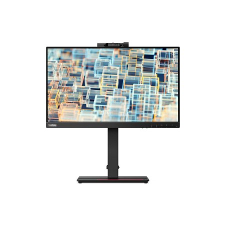 Monitor lenovo 21.5 hdmi vga dp t22v-20 con webcam fhd 1920x1080 regulable en altura y pivotante (vertical)