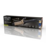 Adler ad 2112 utensilio de peinado rizador de pelo caliente negro, oro rosa 55 w