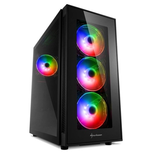 Caja pc sharkoon tg5 pro atx 2xusb3.0 2xusb2.0 sin fuente rgb