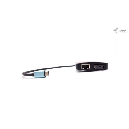 I-tec metal usb-c nano dock hdmi/vga with lan + power delivery 100 w