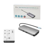 I-tec metal usb-c nano 3x display docking station + power delivery 100 w