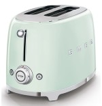 Tostadora smeg tsf01pgeu 2 rebanada(s) verde acero, botones, nivel, giratorio, 950 w, 220 - 240 v