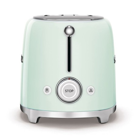 Tostadora smeg tsf01pgeu 2 rebanada(s) verde acero, botones, nivel, giratorio, 950 w, 220 - 240 v